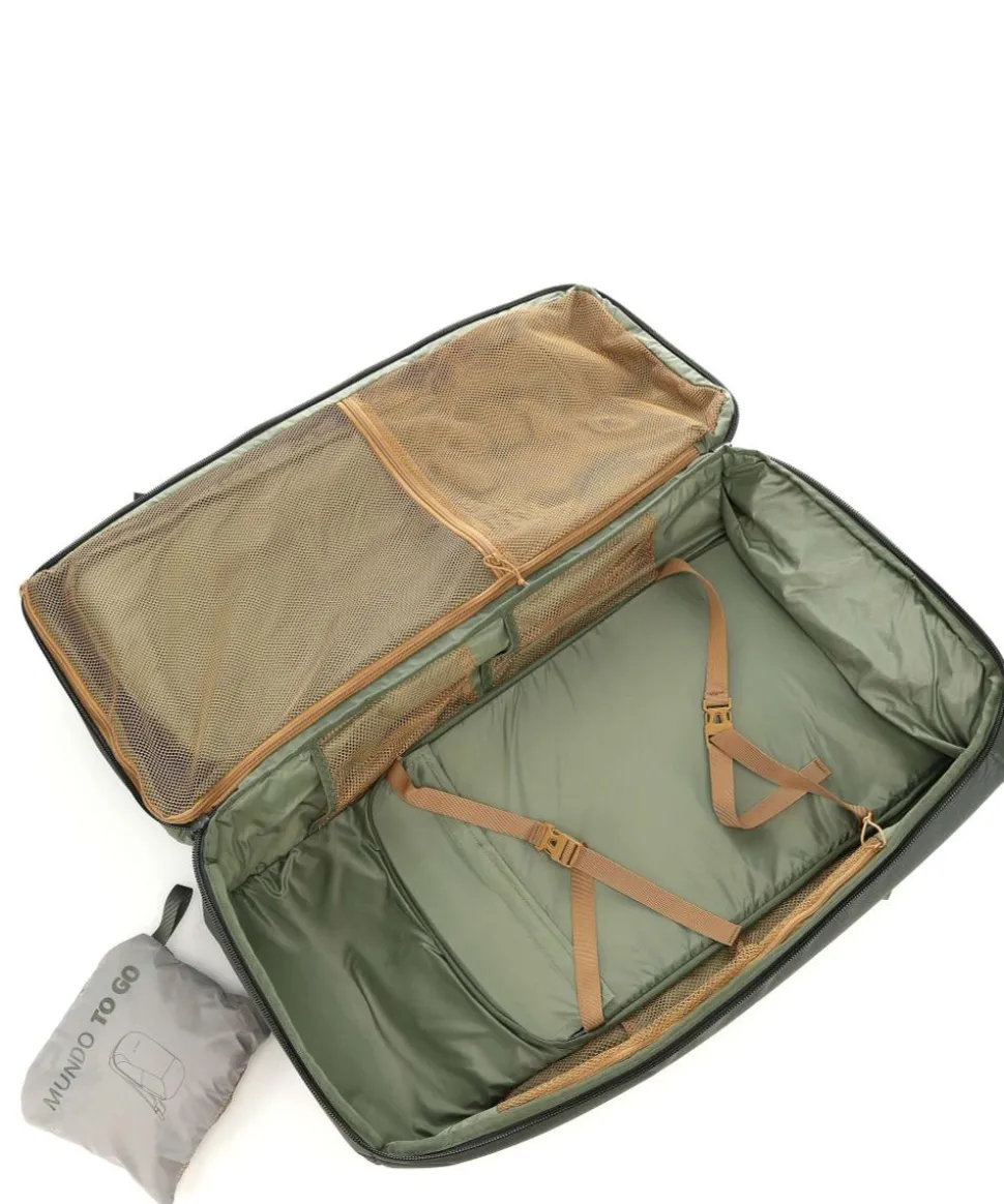 Mundo 65+ To Go Reiserucksack 15.6″ recyceltes Ripstop-Polyester olivgrün