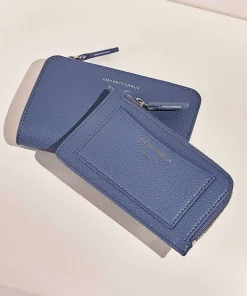 My EA Geldbörse Lederimitat blaugrau