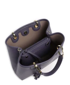 My EA Handtasche Lederimitat dunkelblau