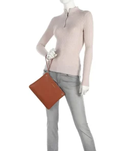 My EA Handtasche Lederimitat braun