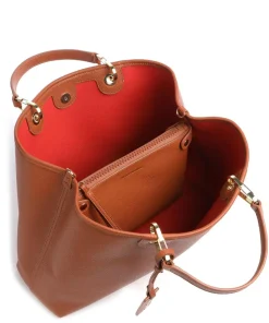 My EA Handtasche Lederimitat braun