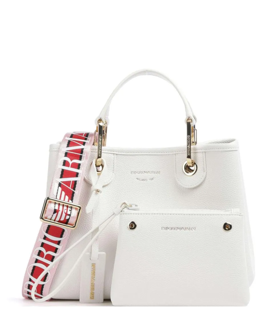 My EA Handtasche Lederimitat weiß