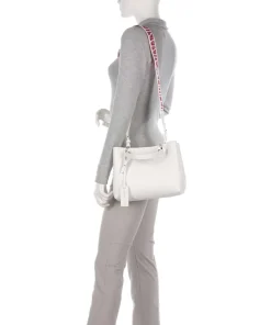 My EA Handtasche Lederimitat weiß