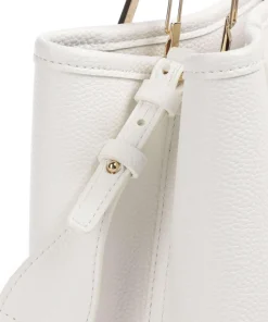 My EA Handtasche Lederimitat weiß