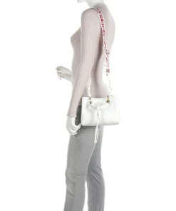 My EA Handtasche Lederimitat weiß