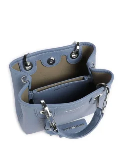 My EA Handtasche Lederimitat blaugrau