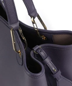 My EA Handtasche Lederimitat dunkelblau