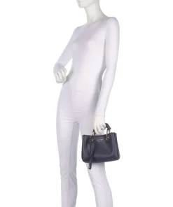 My EA Handtasche Lederimitat dunkelblau