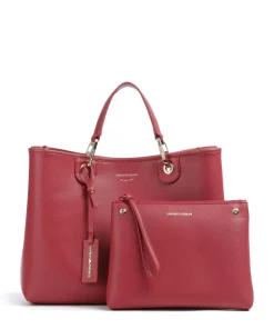 My EA Handtasche Lederimitat dunkelrot