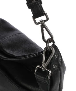 My old Friend Beuteltasche genarbtes Leder schwarz