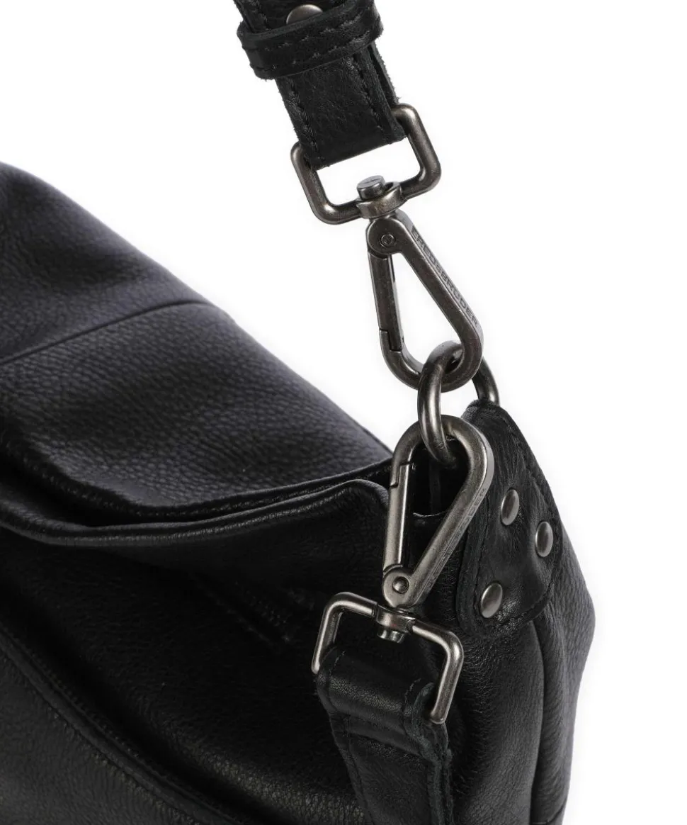 My old Friend Beuteltasche genarbtes Leder schwarz