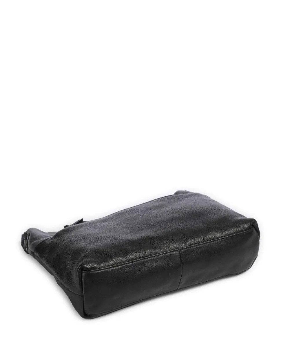 My old Friend Beuteltasche genarbtes Leder schwarz