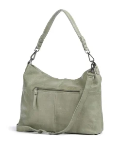 My old Friend Beuteltasche genarbtes Leder grün