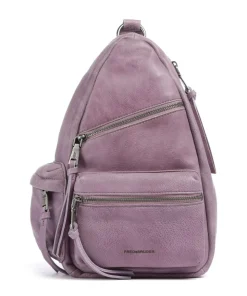 My old Friend Rucksack genarbtes Leder lavendel