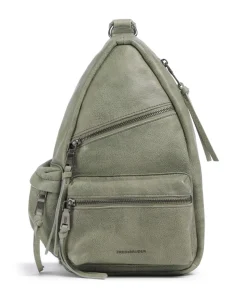 My old Friend Rucksack genarbtes Leder graugrün