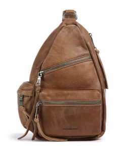 My old Friend Rucksack genarbtes Leder karamellbraun