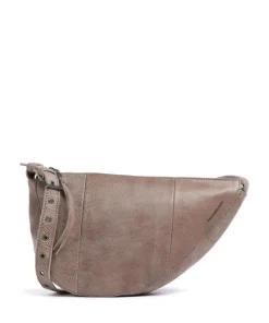 My old Friend Schultertasche genarbtes Leder taupe