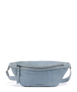 My old Friend Umhängetasche genarbtes Leder blaugrau