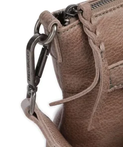 My old Friend Umhängetasche genarbtes Leder taupe