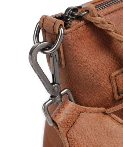 My old Friend Umhängetasche genarbtes Leder braun