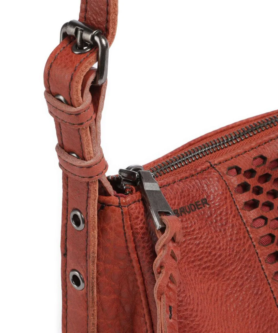 My Umhängetasche Leder dunkelrot