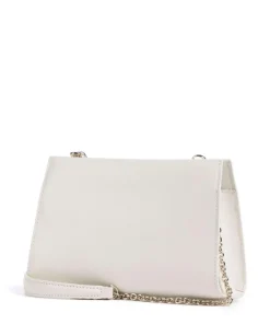 Myfurla Mini Umhängetasche fein genarbtes Leder weiß