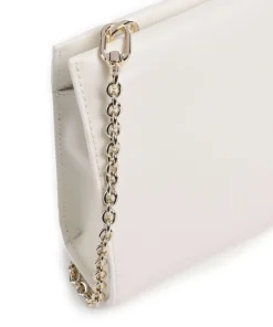 Myfurla Mini Umhängetasche fein genarbtes Leder weiß