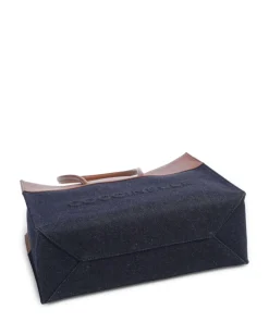 Myrtha Denim Shopper Baumwolle dunkelblau