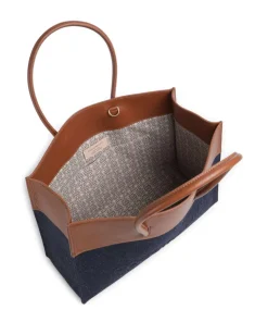 Myrtha Denim Shopper Baumwolle dunkelblau