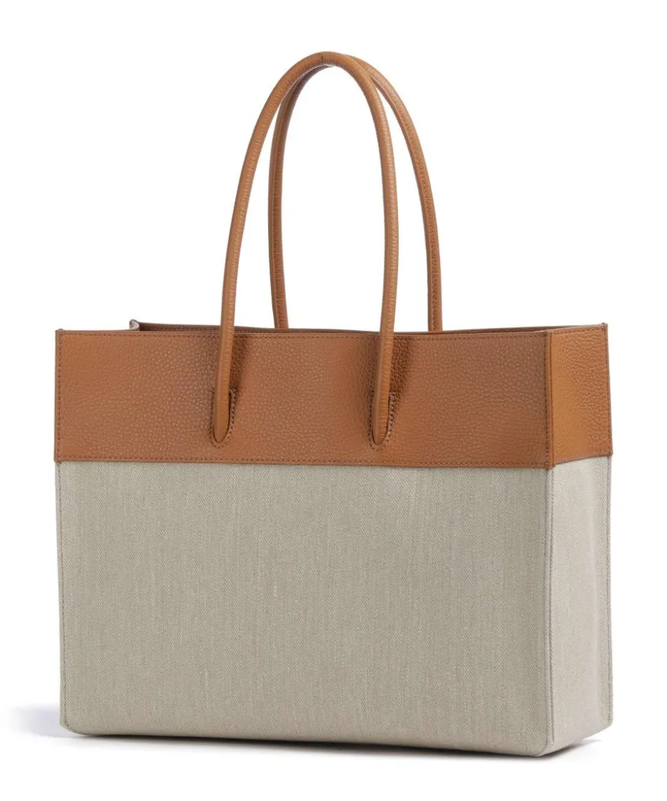 Myrtha Shopper Canvas braun/beige