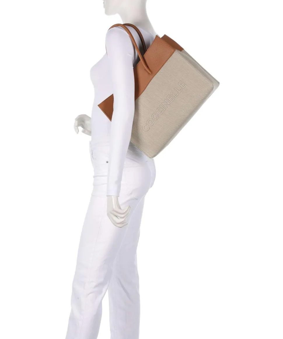 Myrtha Shopper Canvas braun/beige