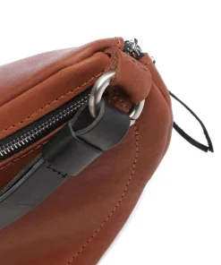 Nabuku Gürteltasche fein genarbtes Rindsleder cognac