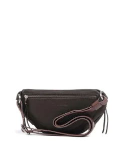 Nabuku Gürteltasche fein genarbtes Rindsleder dunkelbraun