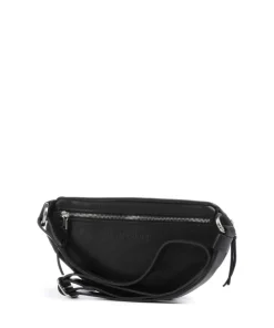 Nabuku Gürteltasche fein genarbtes Rindsleder schwarz