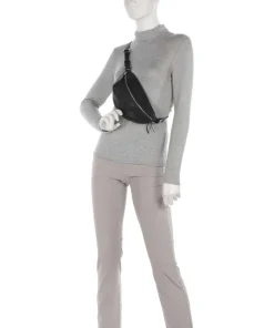 Nabuku Gürteltasche fein genarbtes Rindsleder schwarz