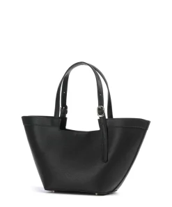 Nan M Shopper genarbtes Rindsleder schwarz