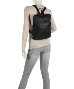 Naomi Rucksack Pull-Up Rindsleder schwarz