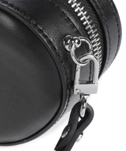 Nappa Mini Heart Umhängetasche Lammleder schwarz