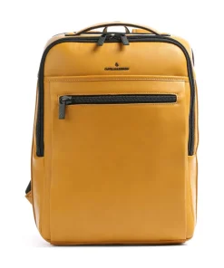 Nappa X Victor RFID Rucksack 15″ Leder gelb