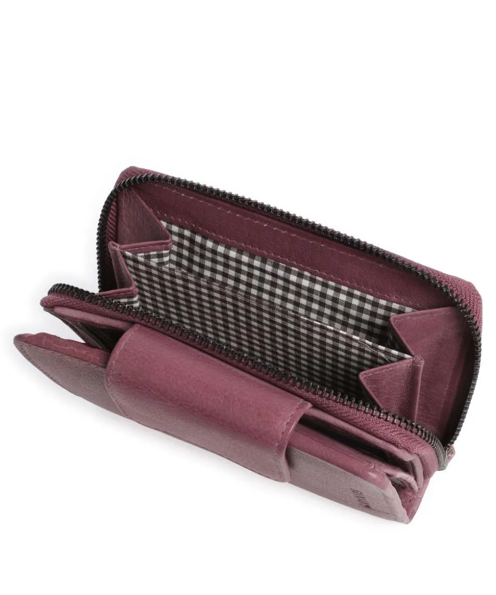 Nassau 511 Geldbörse genarbtes Leder aubergine