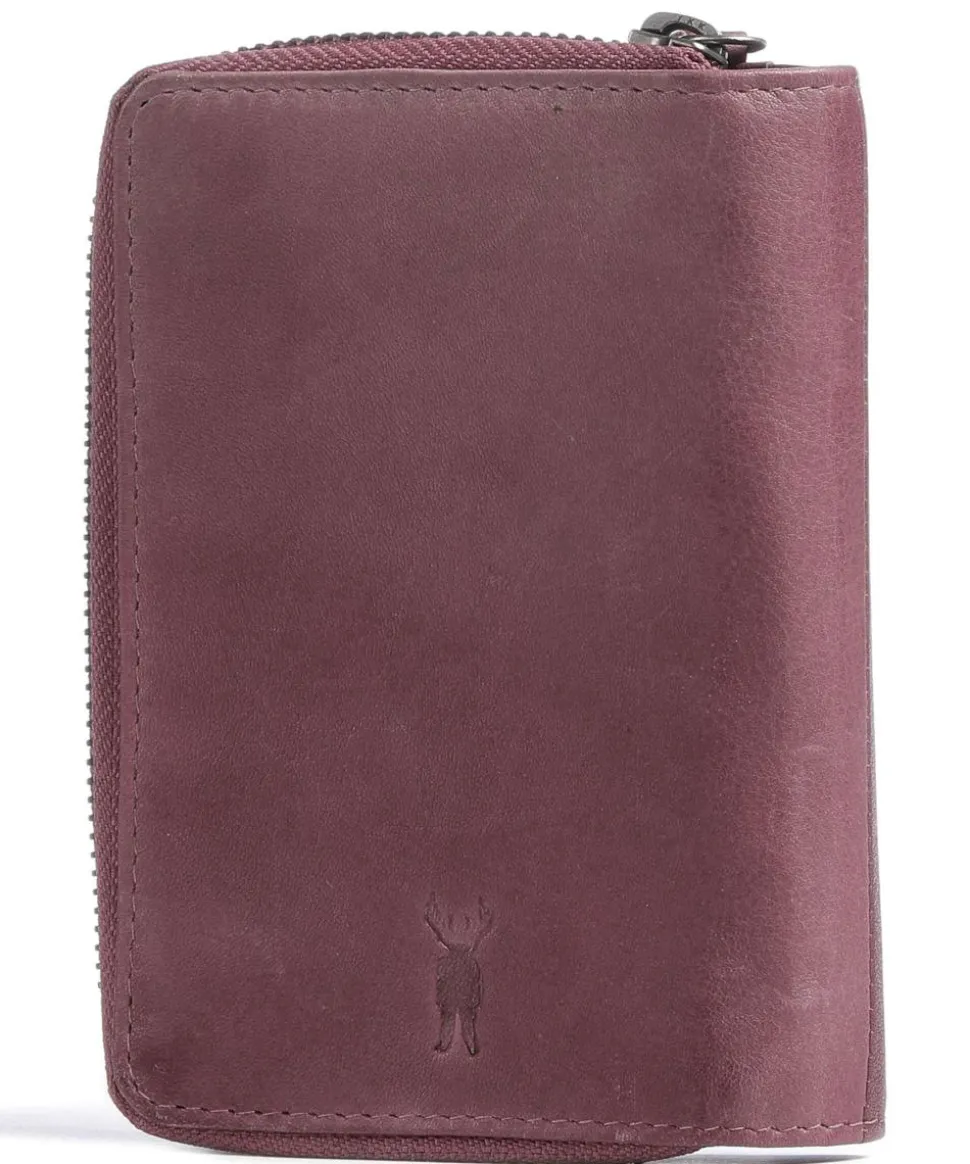 Nassau 511 Geldbörse genarbtes Leder aubergine