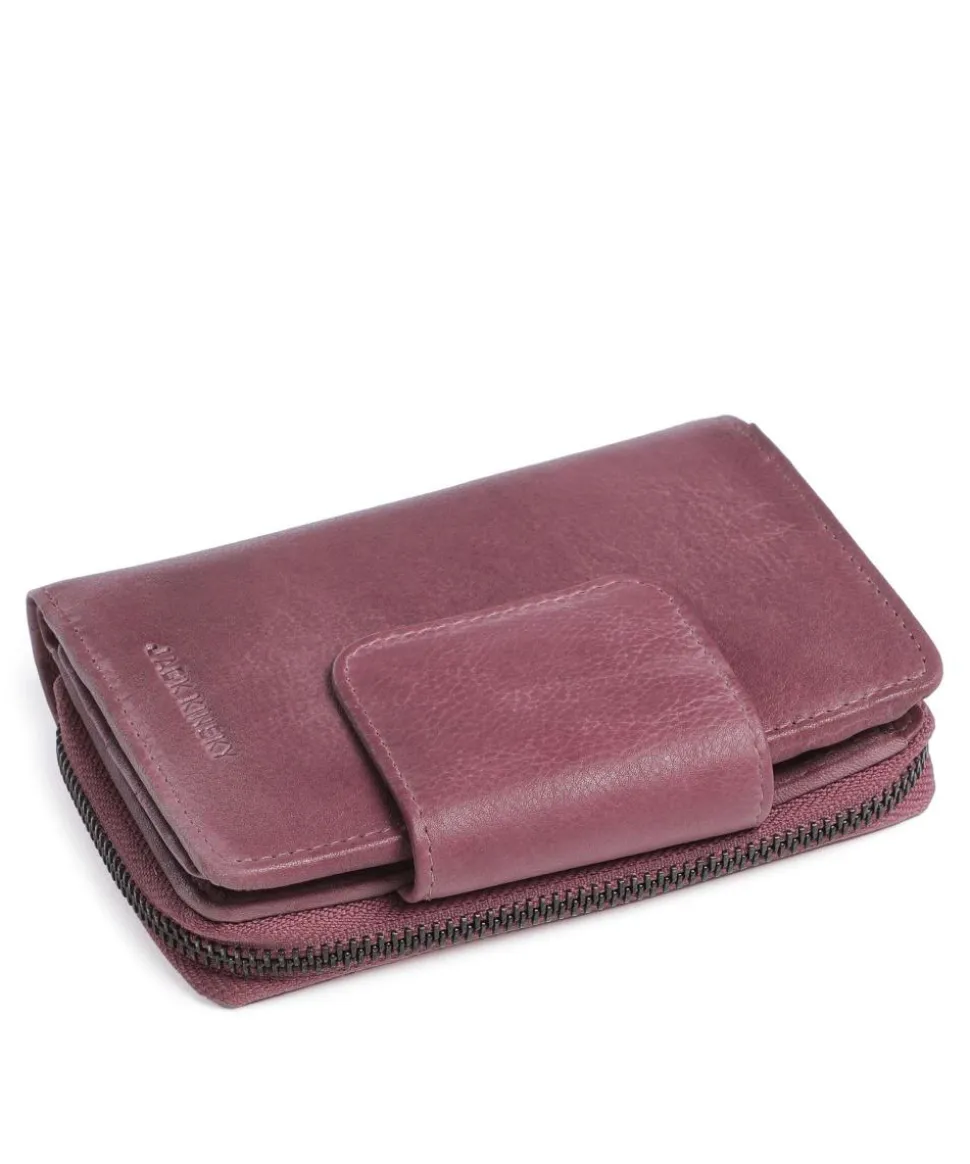 Nassau 511 Geldbörse genarbtes Leder aubergine