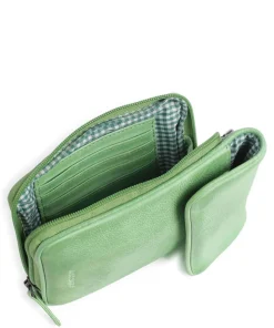 Nassau 2 Handytasche genarbtes Leder grün