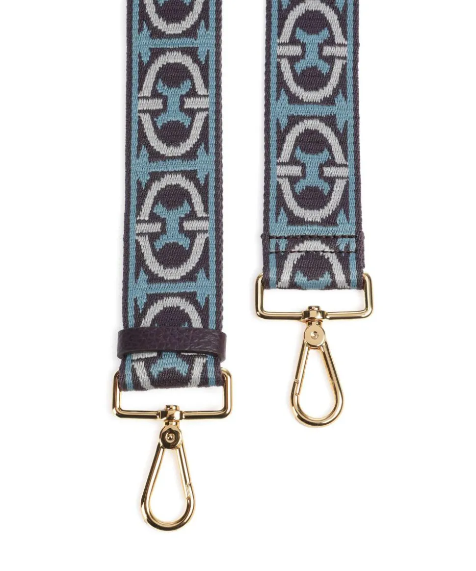 Nastro Monogram Tricolor Schulterriemen Polyester pflaume