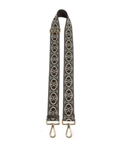 Nastro Monogram Tricolor Schulterriemen Polyester dunkelbraun