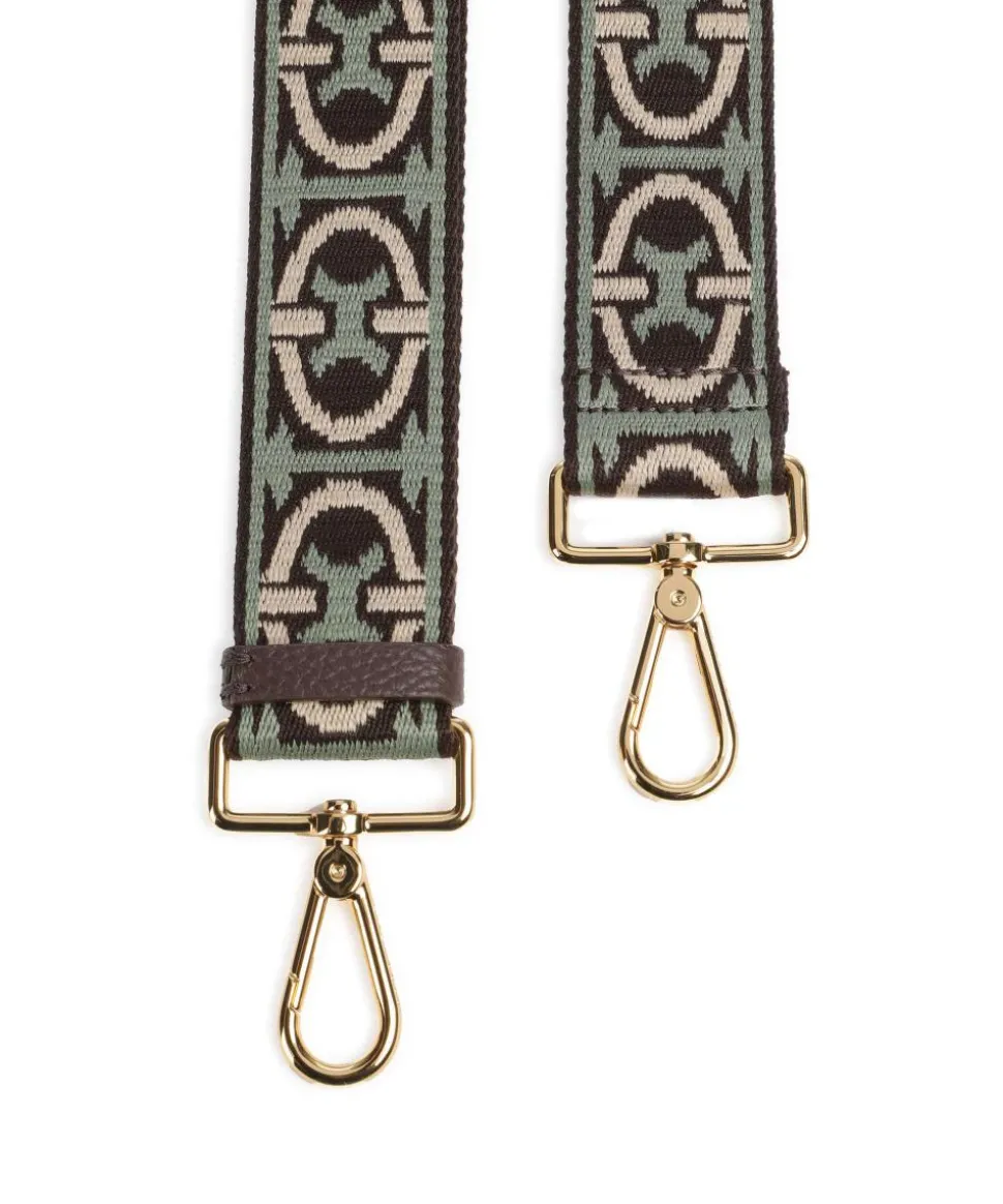 Nastro Monogram Tricolor Schulterriemen Polyester dunkelbraun