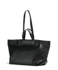 Natalie L Shopper Lederimitat schwarz