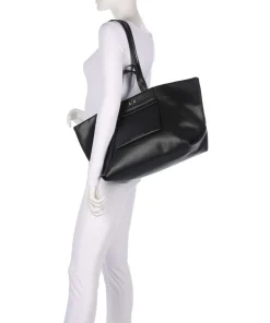 Natalie L Shopper Lederimitat schwarz