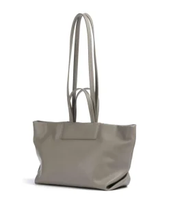Natalie M Shopper Lederimitat taupe