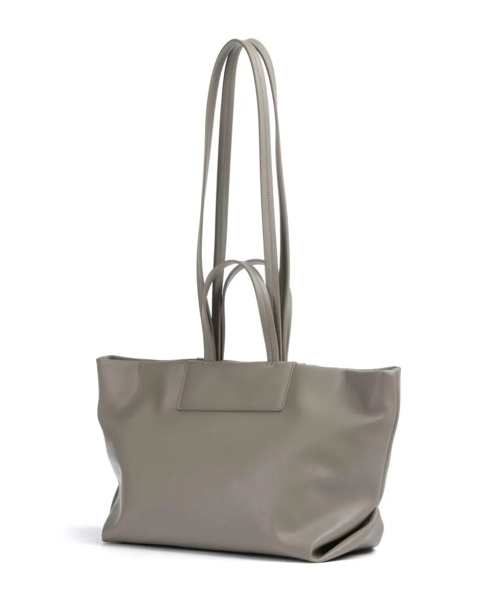 Natalie M Shopper Lederimitat taupe